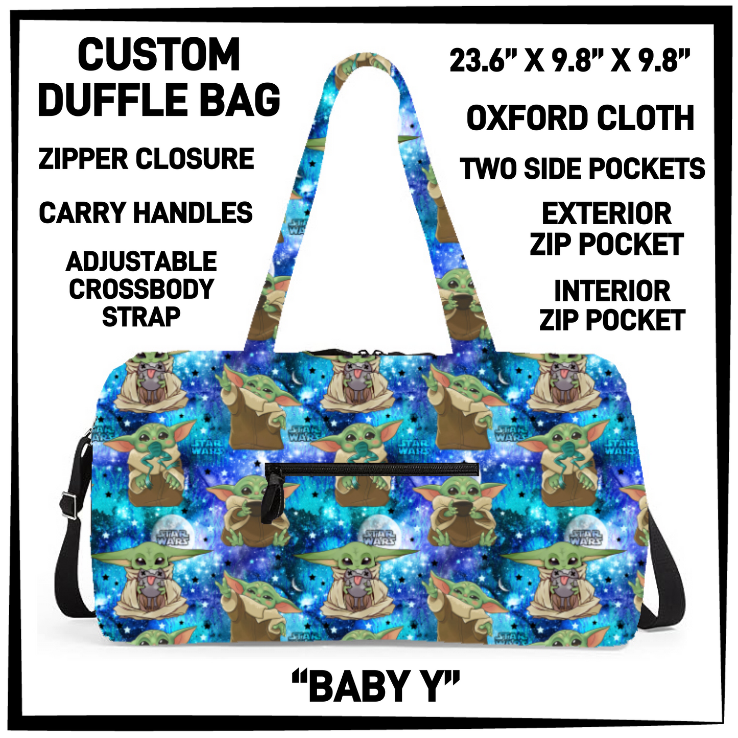 DF2B - Baby Y Duffel Bag - Preorder Closing 6/25 ETA: Late Aug
