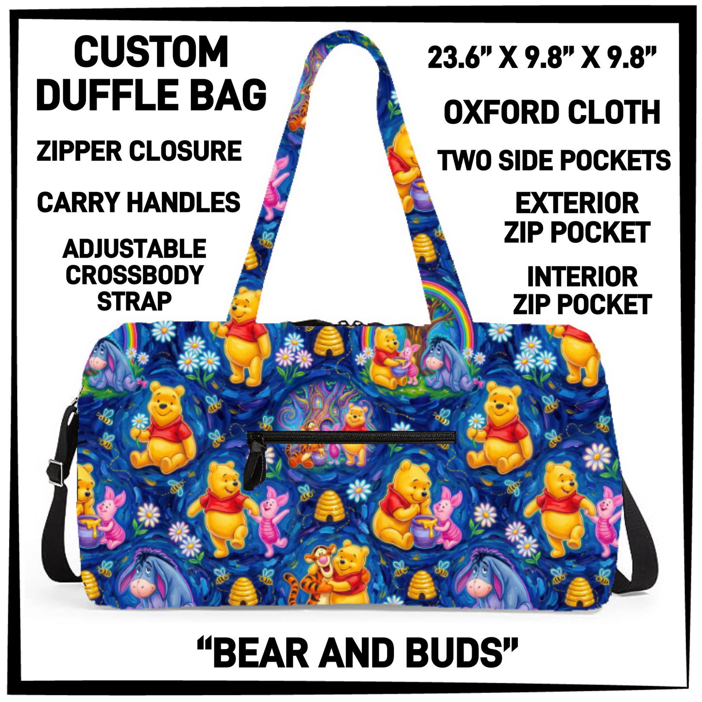 DF2B - Bear and Buds Duffel Bag - Preorder Closing 6/25 ETA: Late Aug