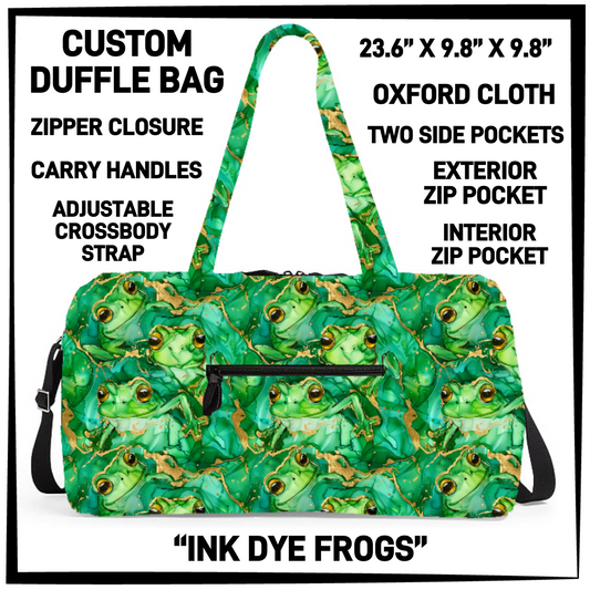 DF2B - Ink Dye Frogs Duffel Bag - Preorder Closing 6/25 ETA: Late Aug