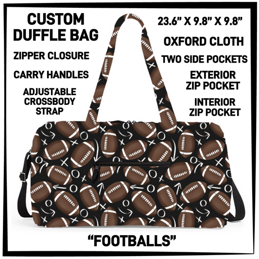 DF2B - Footballs Duffel Bag - Preorder Closing 6/25 ETA: Late Aug