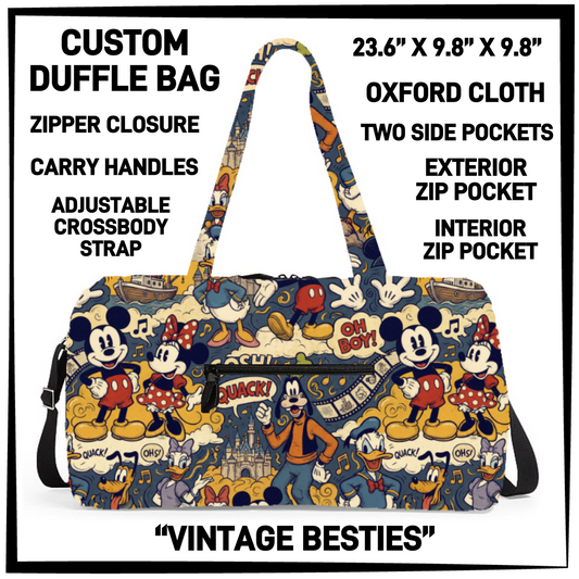 DF2B - Vintage Besties Duffel Bag - Preorder Closing 6/25 ETA: Late Aug