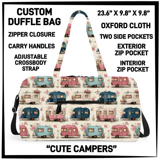 DF2B - Cute Campers Duffel Bag - Preorder Closing 6/25 ETA: Late Aug