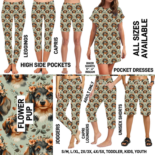 283BT - Flower Pup - Preorder Closing 2/15 ETA: Late April - Alonna's Legging Land