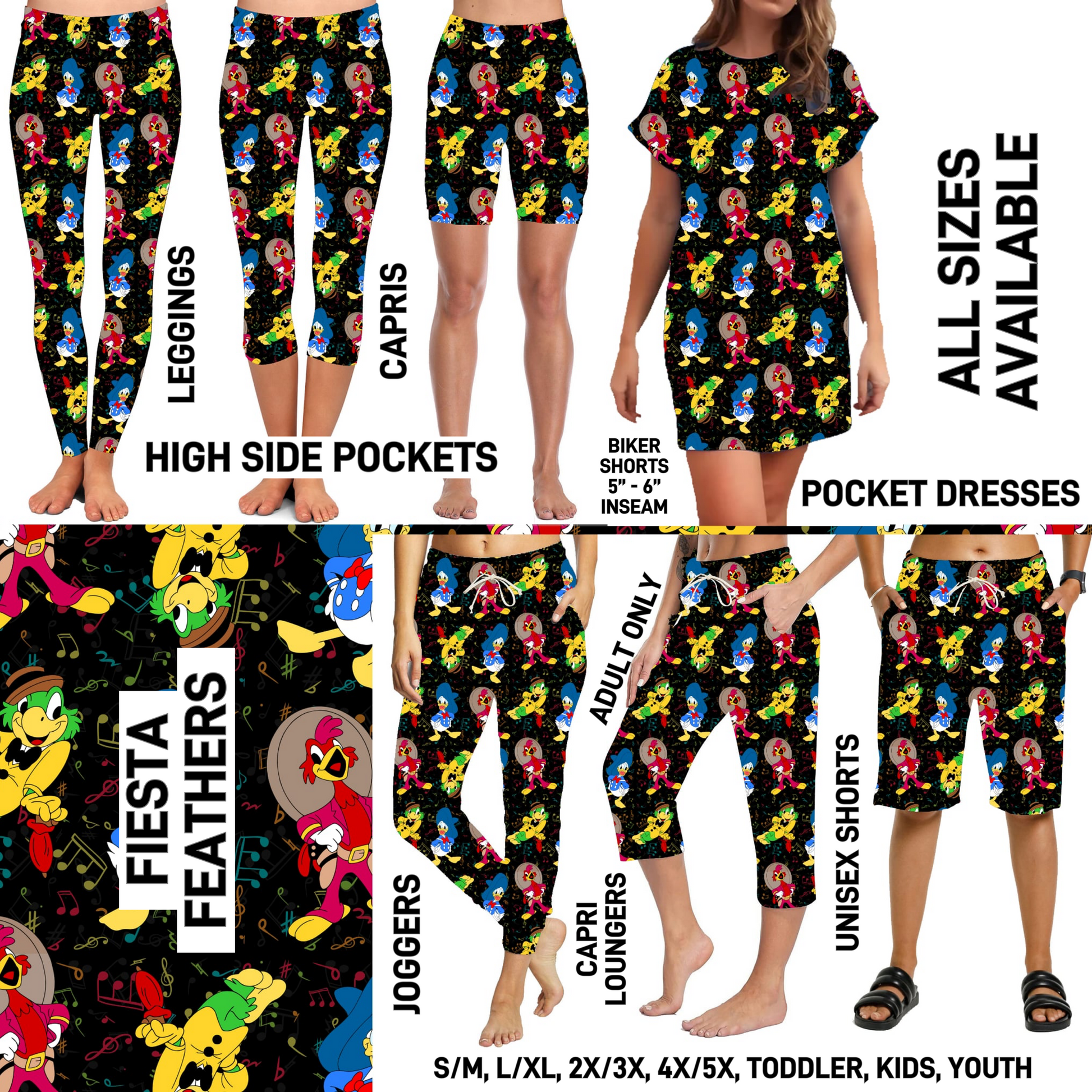 283BT - Fiesta Feathers - Preorder Closing 2/15 ETA: Late April - Alonna's Legging Land