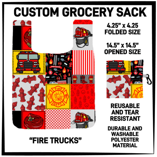 RTS - Fire Trucks Grocery Sack