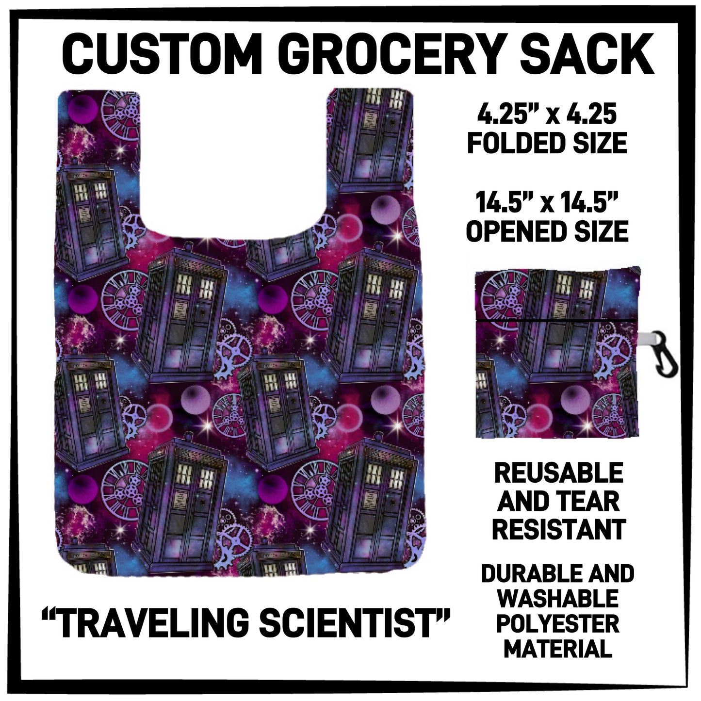 RTS - Traveling Scientist Grocery Sack