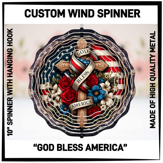 WP4S - God Bless America Wind Spinners - Preorder Closing 2/26 ETA: Late April - Alonna's Legging Land