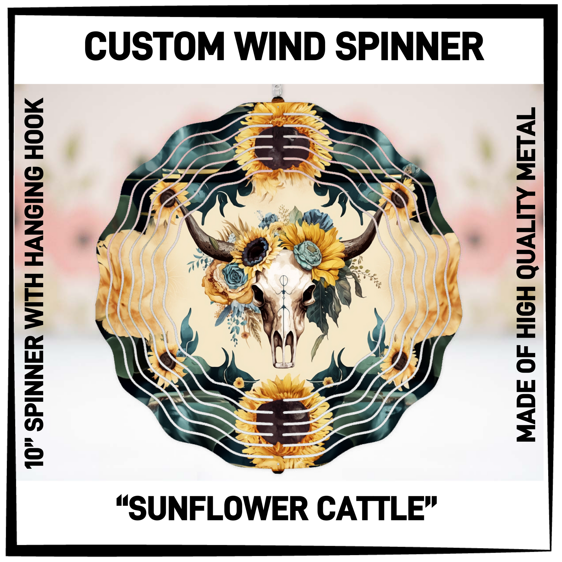 WP4S - Sunflower Cattle Wind Spinners - Preorder Closing 2/26 ETA: Late April - Alonna's Legging Land