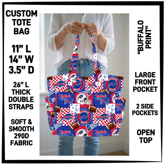 N2TB - Buffalo Print Custom Tote Bag - Preorder Closing 7/22 ETA: Late Sept