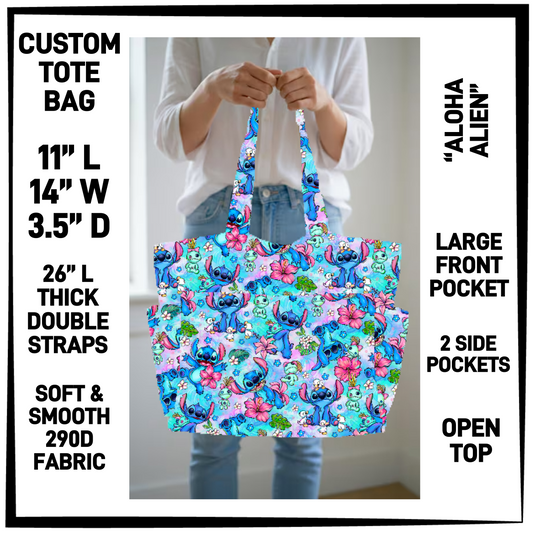 N2TB - Aloha Alien Custom Tote Bag - Preorder Closing 7/22 ETA: Late Sept