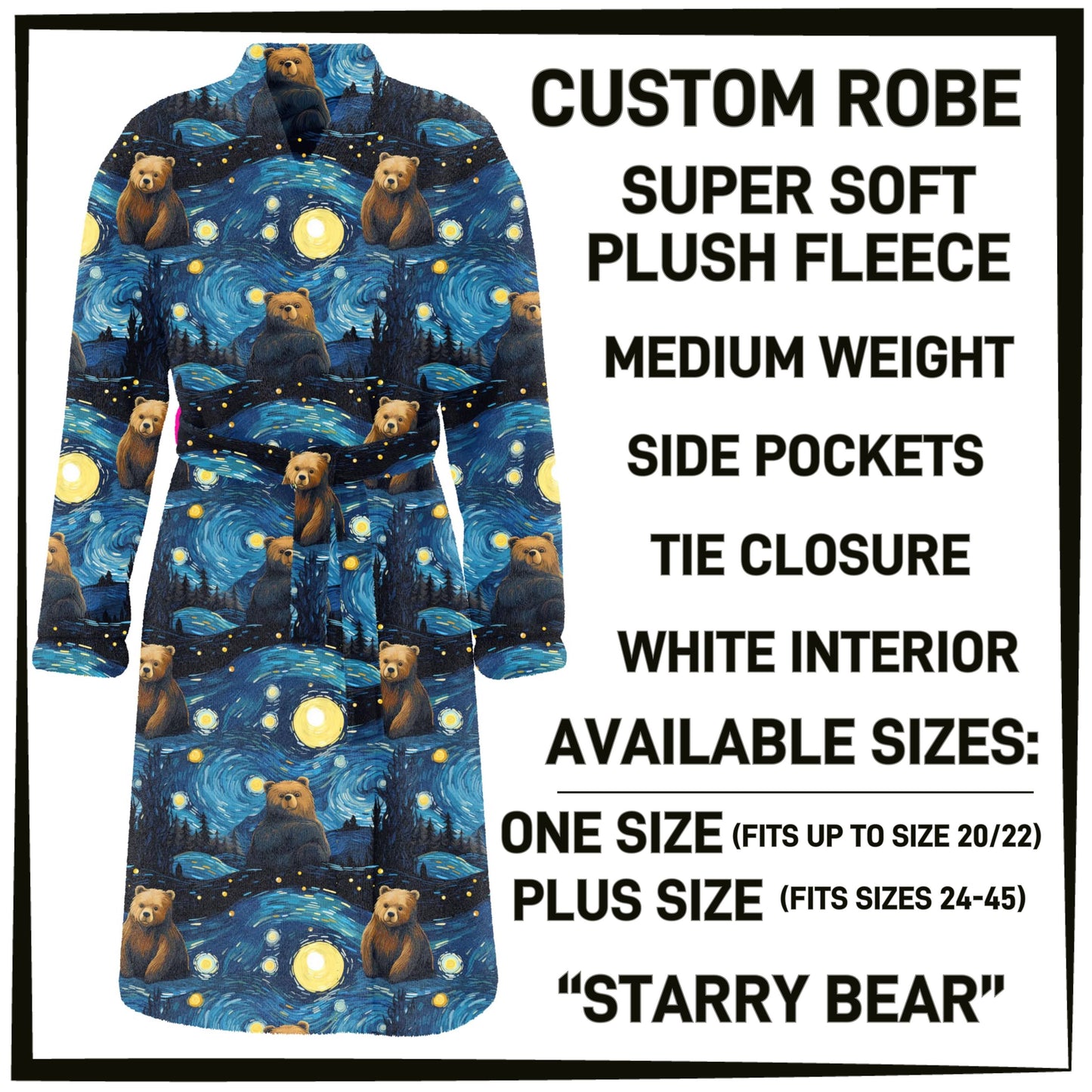 Starry Bear Robe