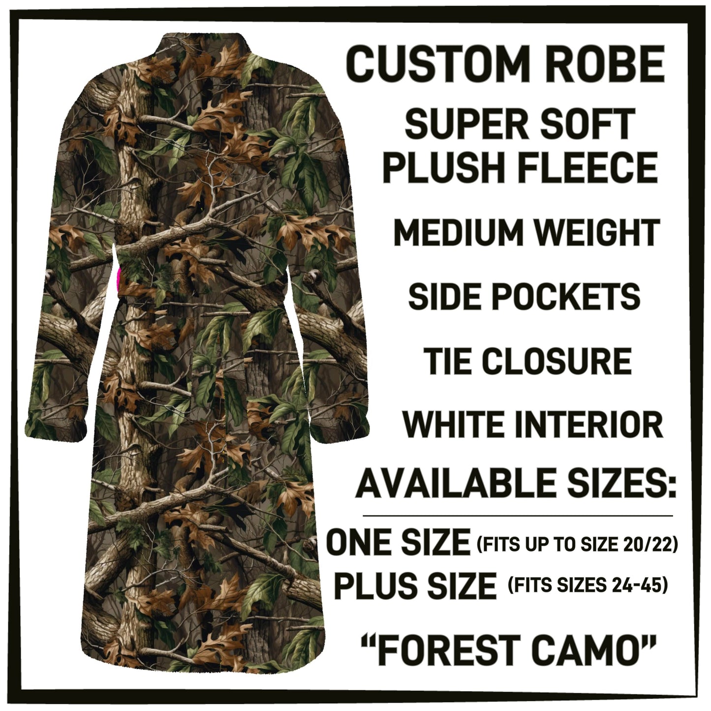 Forest Camo Robe