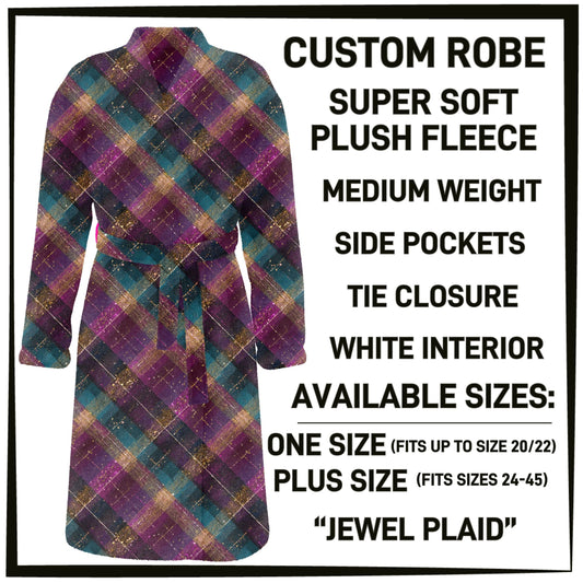 Jewel Plaid Robe