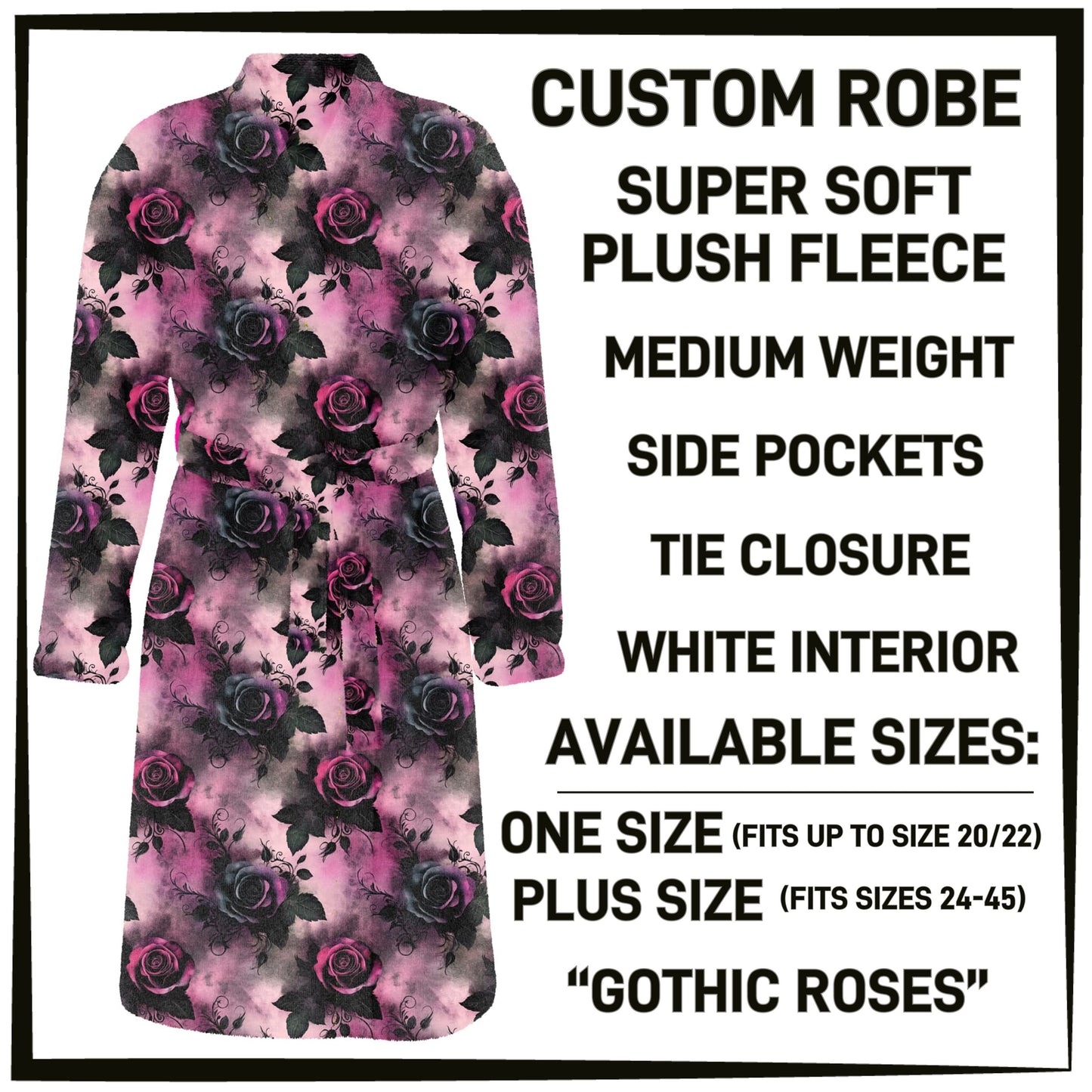 Gothic Roses Robe