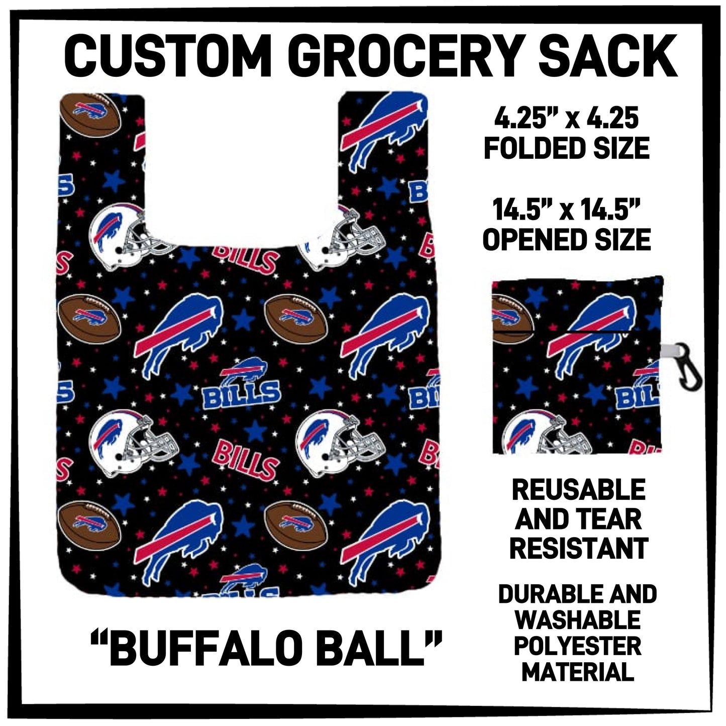 GS3K - Buffalo Ball Grocery Sack - Preorder ETA: Mid-Jan
