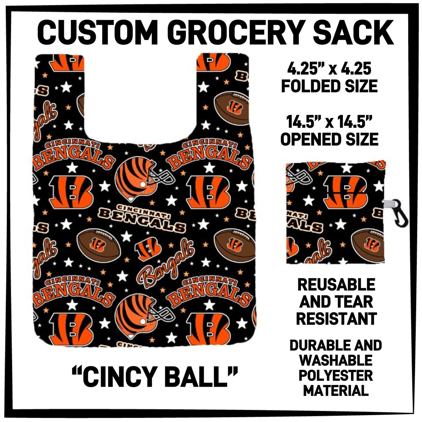 GS3K - Cincy Ball Grocery Sack - Preorder ETA: Mid-Jan