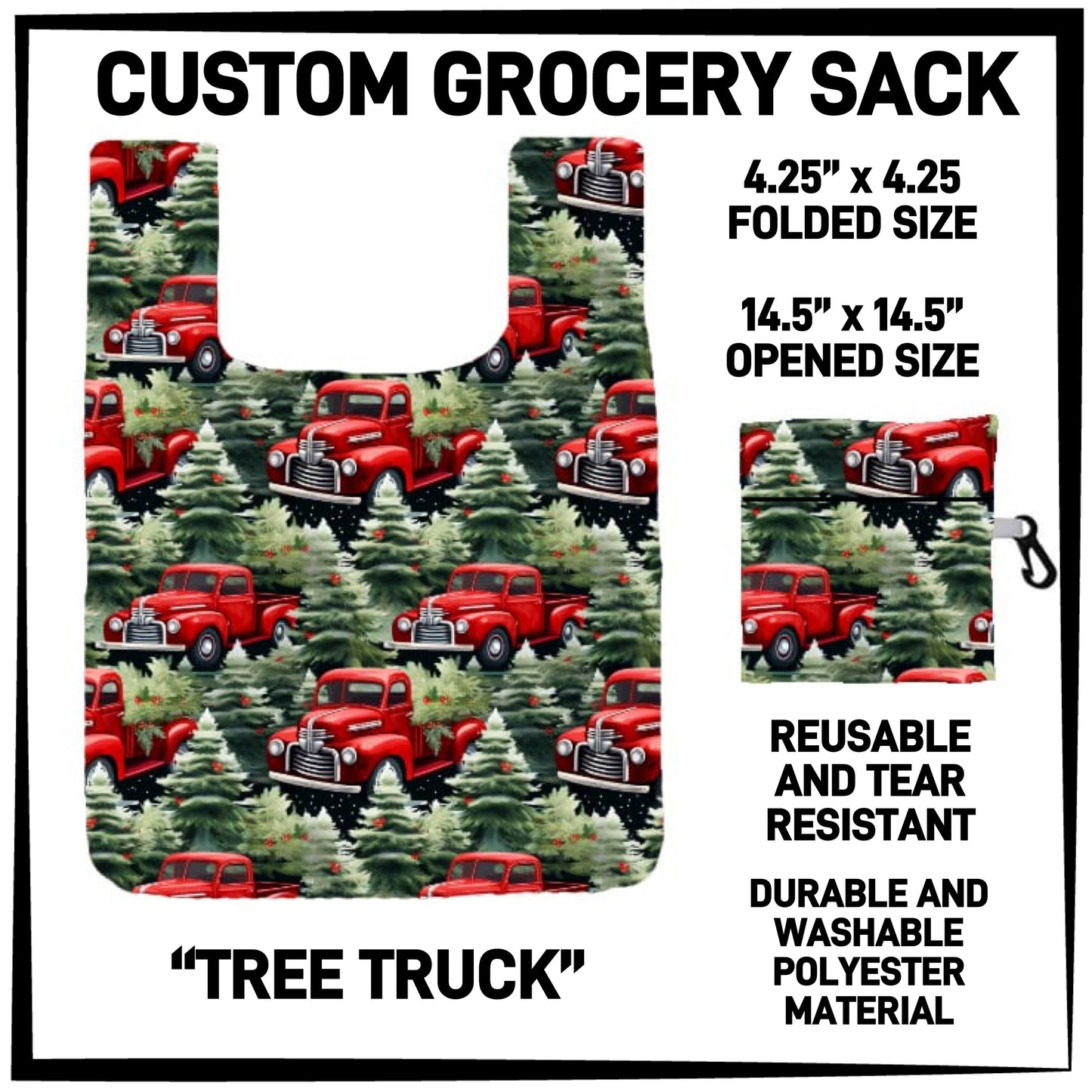 GS3K - Tree Truck Grocery Sack - Preorder ETA: Mid-Jan