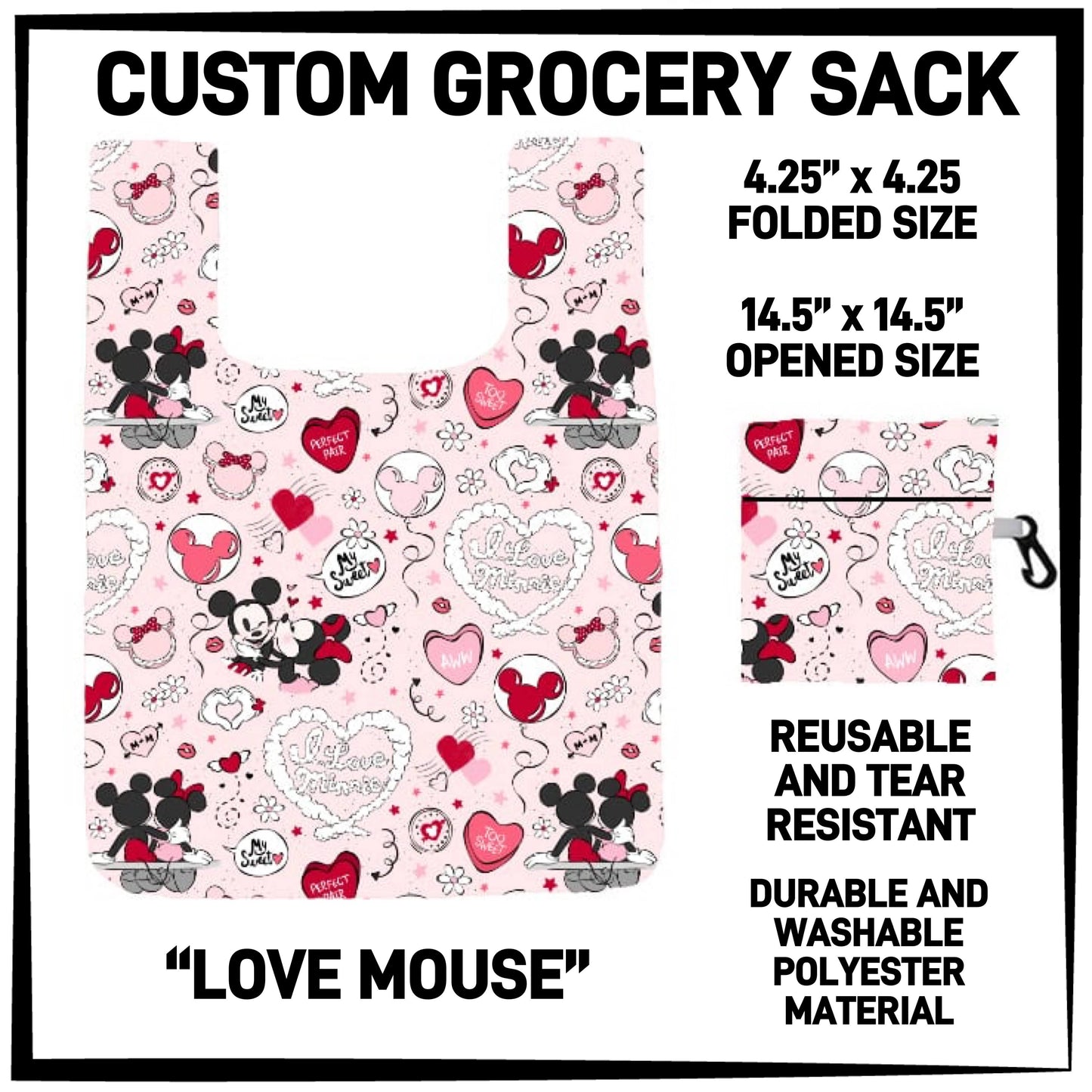GS3K - Love Mouse Grocery Sack - Preorder ETA: Mid-Jan