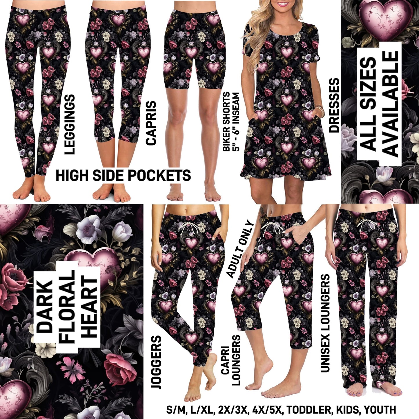 VL1D - Dark Floral Heart - Preorder ETA: Early Jan