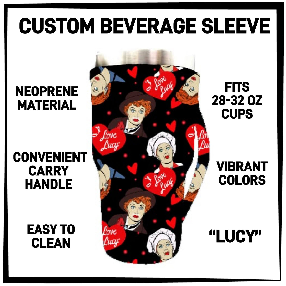 RTS - Lucy 28-32oz Beverage Sleeves