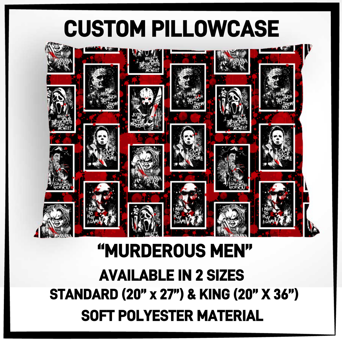 RTS - Murderous Men Pillowcase