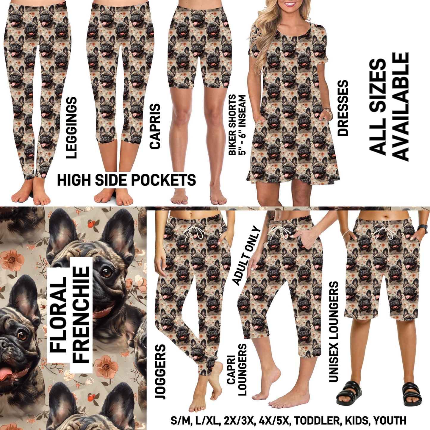 D1GB - Floral Frenchie - Preorder Closing 12/9 ETA: Mid-Feb