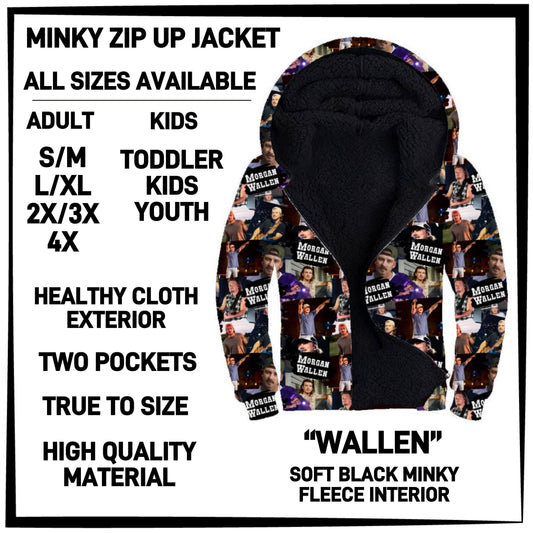 MK3J - Wallen Minky Zip Up Jacket - Preorder Closing 12/23 ETA: Late Feb
