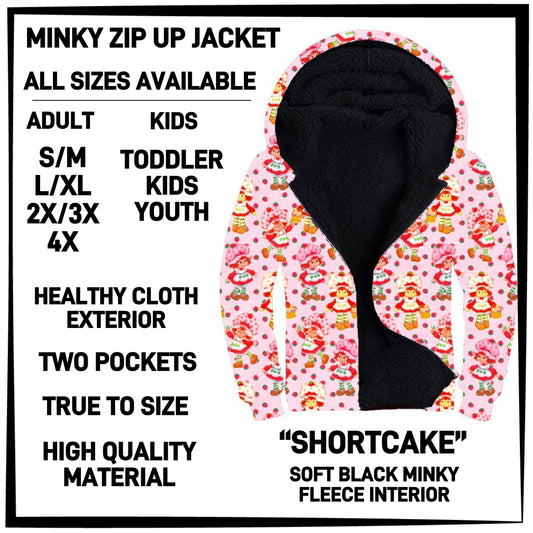 MK3J - Shortcake Minky Zip Up Jacket - Preorder Closing 12/23 ETA: Late Feb