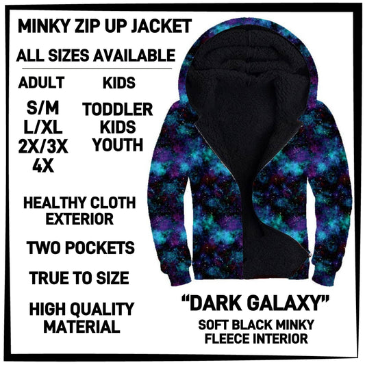 MK3J - Dark Galaxy Minky Zip Up Jacket - Preorder Closing 12/23 ETA: Late Feb