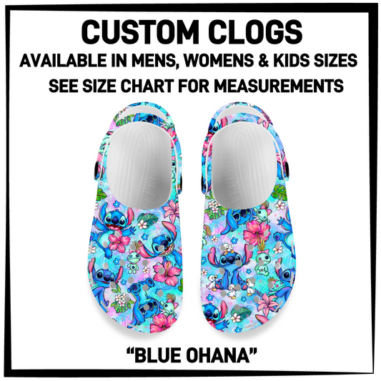 CM6C - Blue Ohana Custom Clogs - Preorder Closing 12/28 ETA: Late Feb