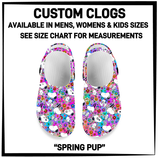 CM6C - Spring Pup Custom Clogs - Preorder Closing 12/28 ETA: Late Feb