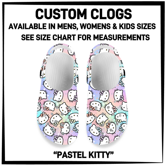 CM6C - Pastel Kitty Custom Clogs - Preorder Closing 12/28 ETA: Late Feb
