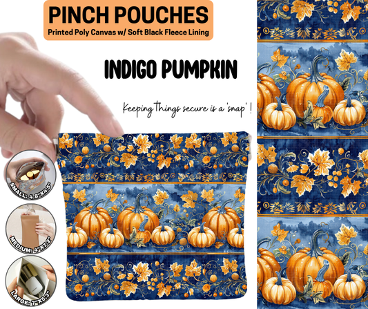 Indigo Pumpkin Pinch Pouches