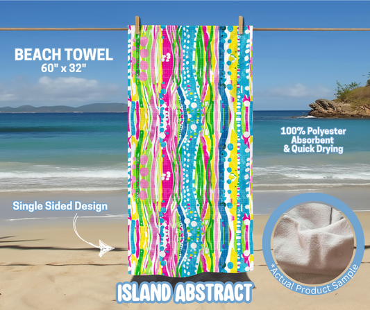Preorder! Closes 5/15. ETA August. Island Abstract Towel