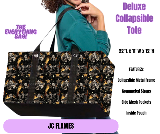 Preorder! Closes 5/19. ETA August. JC Flames Collapsible Tote