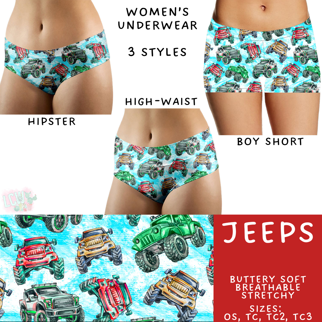 Batch #473 - Comfortable Underwear 5 - Closes 1/9 - ETA early March - Jeeps Women's Underwear