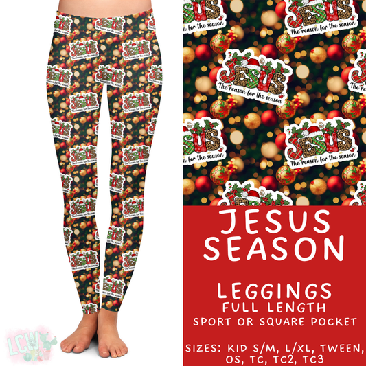 Batch #424 - Jingle All The Way - Closes 10/3 - ETA mid/late Nov - Jesus Season Full Length Leggings