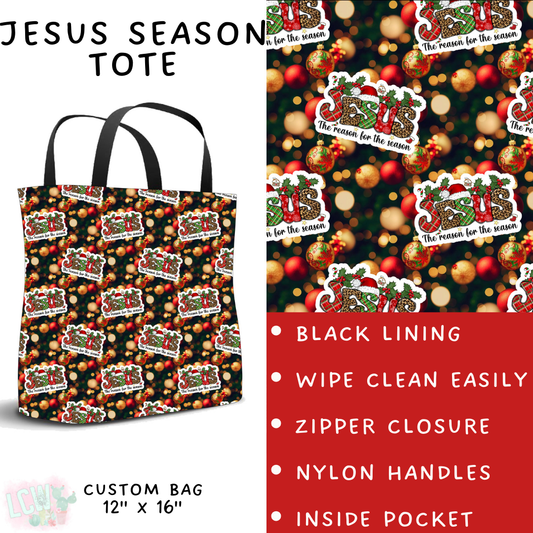 Batch #424 - Jingle All The Way - Closes 10/3 - ETA mid/late Nov - Jesus Season Tote