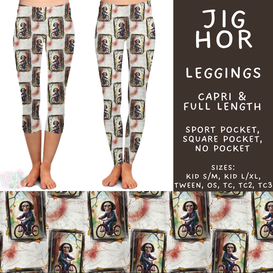 Batch #571 - Horror Windows - Closes 8/17 - ETA mid Oct - Jig Hor Full and Capri Length Leggings
