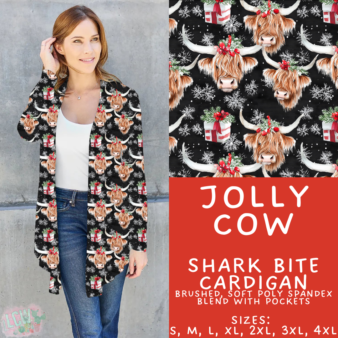 Batch #428 - Christmas Spirit - Closes 10/10 - ETA late Nov - Jolly Cow Cardigan