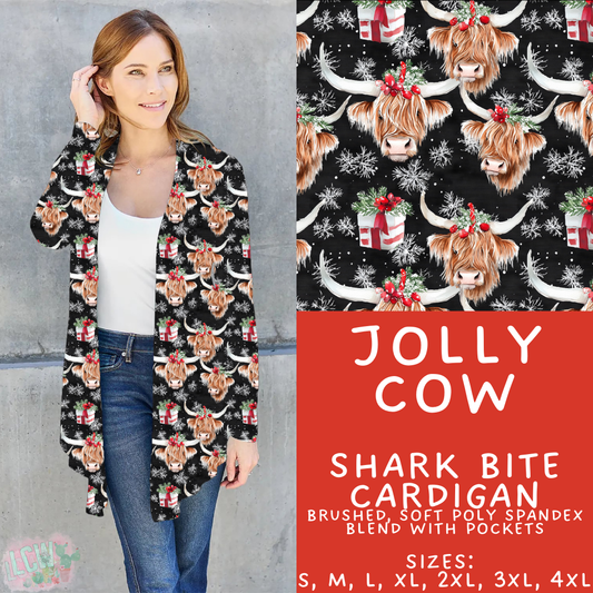 Batch #428 - Christmas Spirit - Closes 10/10 - ETA late Nov - Jolly Cow Cardigan