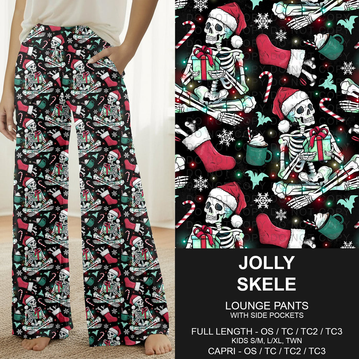 B313 - Preorder Jolly Skele Lounge Pants (Closes 9/20. ETA: late Nov.)