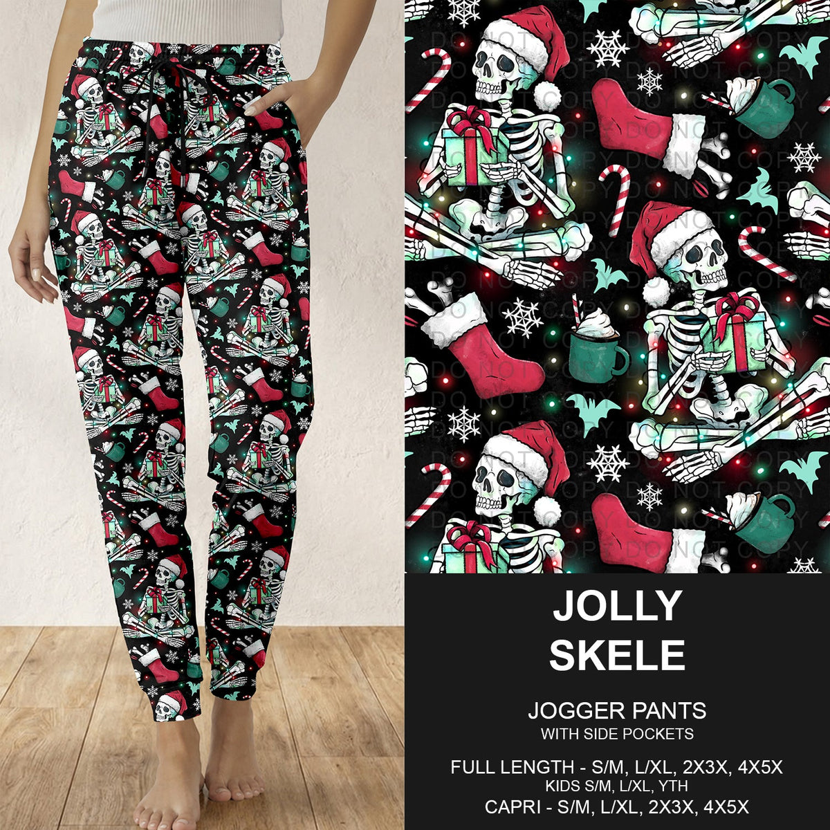 B313 - Preorder Jolly Skele Joggers (Closes 9/20. ETA: late Nov.)