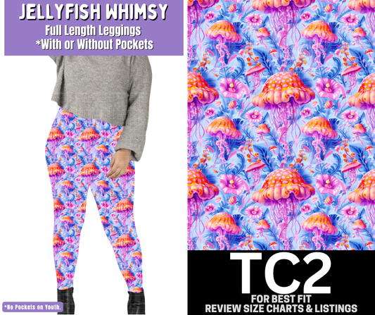 Jellyfish Whimsy Full Length Leggings w/ Pockets