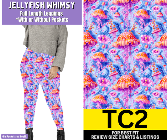 Jellyfish Whimsy Full Length Leggings w/ Pockets