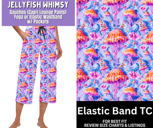 Jellyfish Whimsy Capri Gauchos