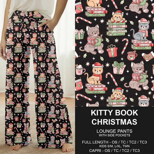 B311 - Preorder Kitty Book Christmas Lounge Pants (Closes 9/06. ETA: mid Nov.)