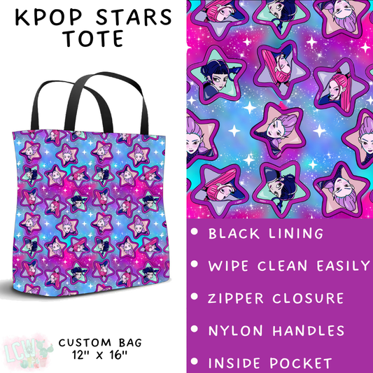 Batch #427 - August Request Run - Closes 10/9 - ETA late Nov - KPop Stars Tote