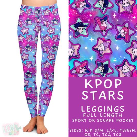 Batch #427 - August Request Run - Closes 10/9 - ETA late Nov - KPop Stars Full Length Leggings
