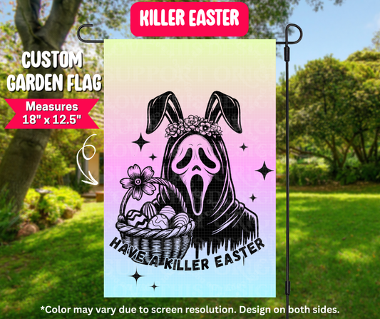 Killer Easter Garden Flag